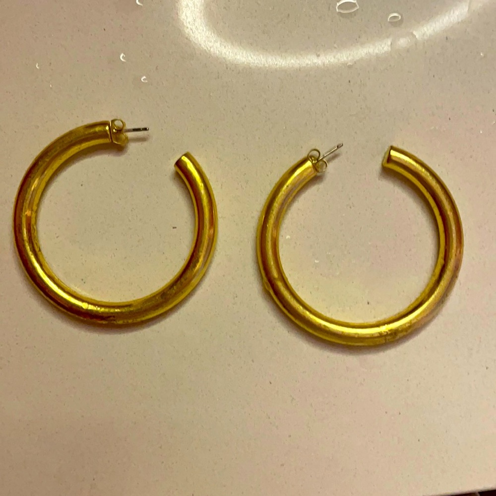 Madewell large hoop earrings